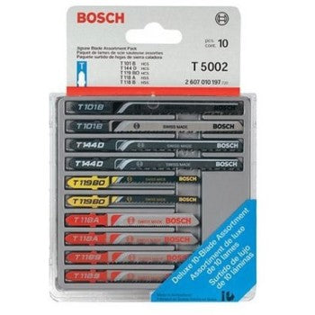 Bosch Tools, Bosch/Vermont American T5002 Jigsaw Blade Assortment - 10 piece