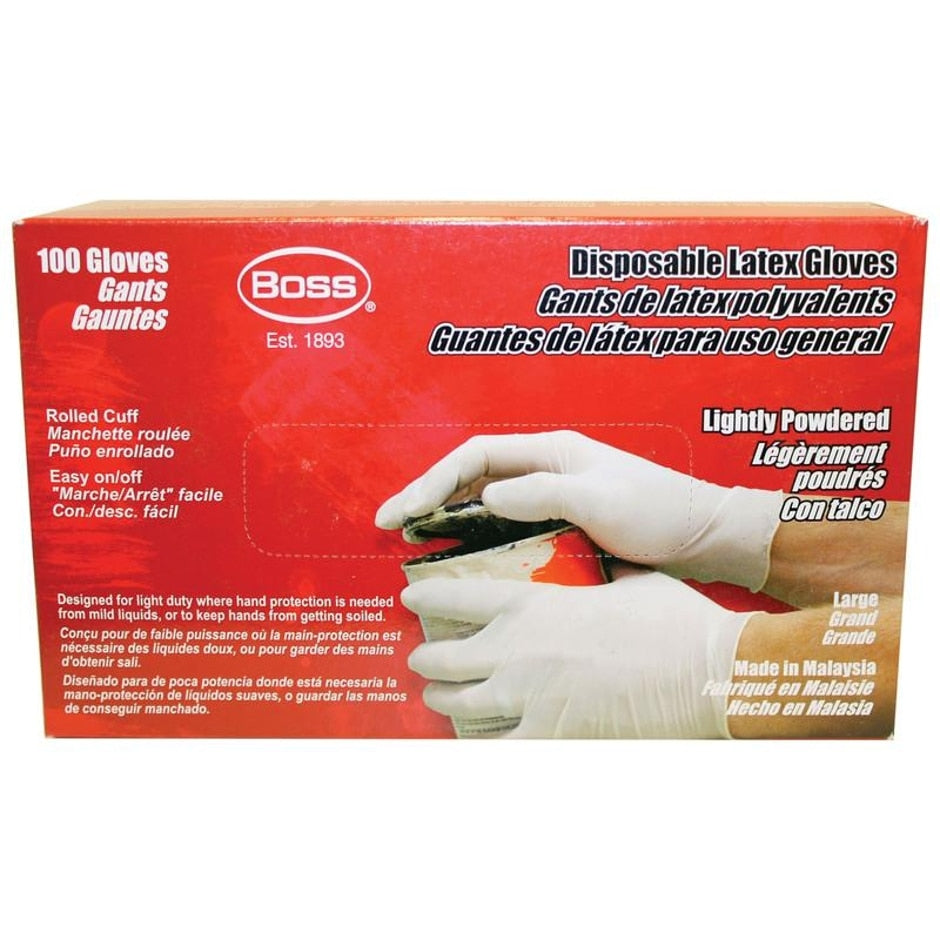 Boss, Boss Disposable 3 Mil Powdered Latex Glove