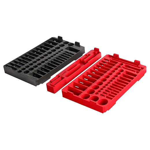 Milwaukee Tool, MILWAUKEE 106 PC. 1/4" & 3/8” Drive Ratchet & Socket Trays - Metric & SAE