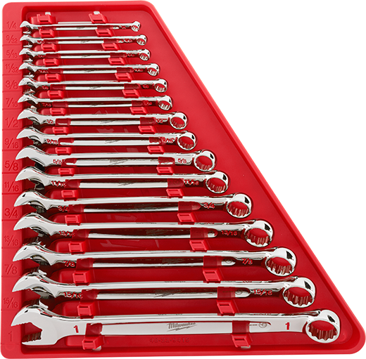 Milwaukee Tool, MILWAUKEE 15 PC. Combination Wrench Set - SAE