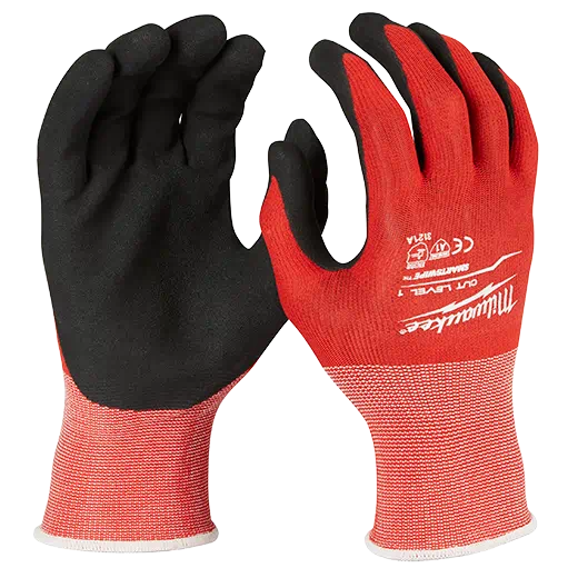 Milwaukee Tool, MILWAUKEE Cut Level 1 Nitrile Dipped Gloves