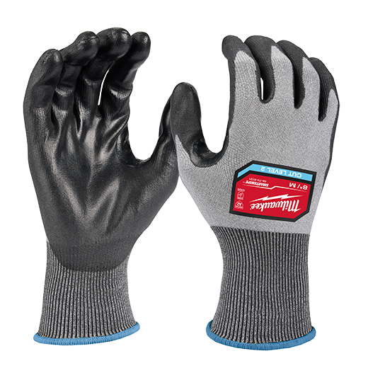 Milwaukee Tool, MILWAUKEE Cut Level 2 High Dexterity Polyurethane Dipped Gloves