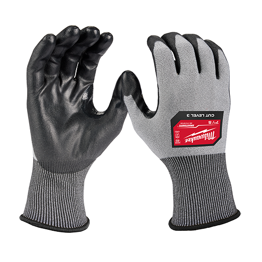 Milwaukee Tool, MILWAUKEE Cut Level 3 High-Dexterity Polyurethane Dipped Gloves