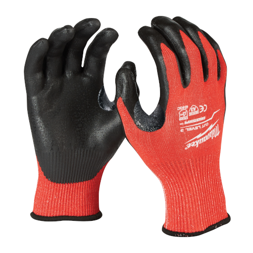 Milwaukee Tool, MILWAUKEE Cut Level 3 Nitrile Dipped Gloves