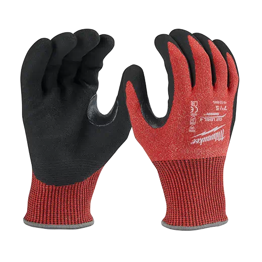 Milwaukee Tool, MILWAUKEE Cut Level 4 Nitrile Dipped Gloves