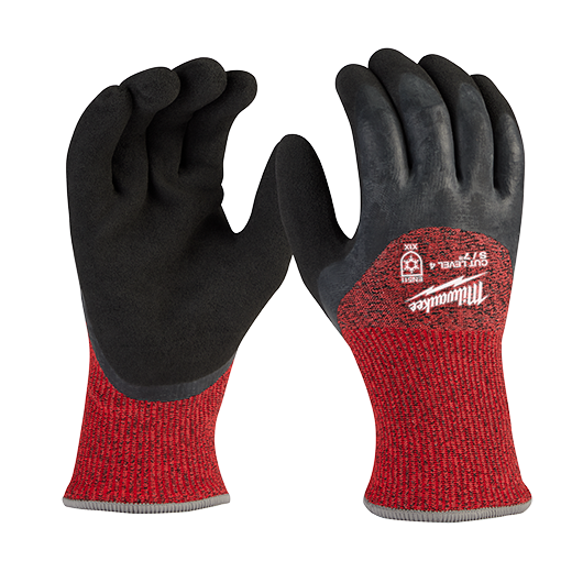 Milwaukee Tool, MILWAUKEE Cut Level 4 Winter Dipped Gloves