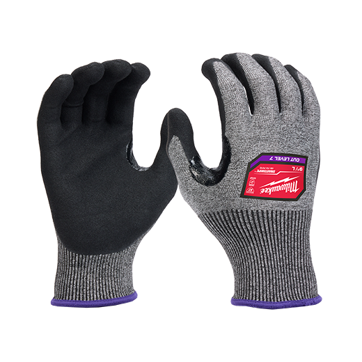 Milwaukee Tool, MILWAUKEE Cut Level 7 High-Dexterity Nitrile Dipped Gloves