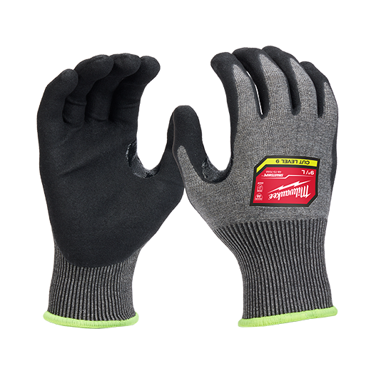 Milwaukee Tool, MILWAUKEE Cut Level 9 High-Dexterity Nitrile Dipped Gloves