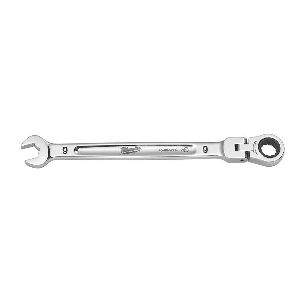 Milwaukee Tool, MILWAUKEE Flex Head Ratcheting Combination Wrench - Metric