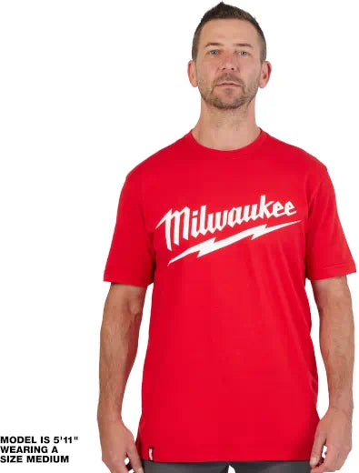 Milwaukee Tool, MILWAUKEE Heavy Duty T-Shirt - Short Sleeve Logo