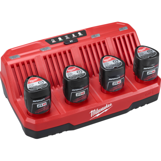 Milwaukee Tool, MILWAUKEE M12™ Four Bay Sequential Charger