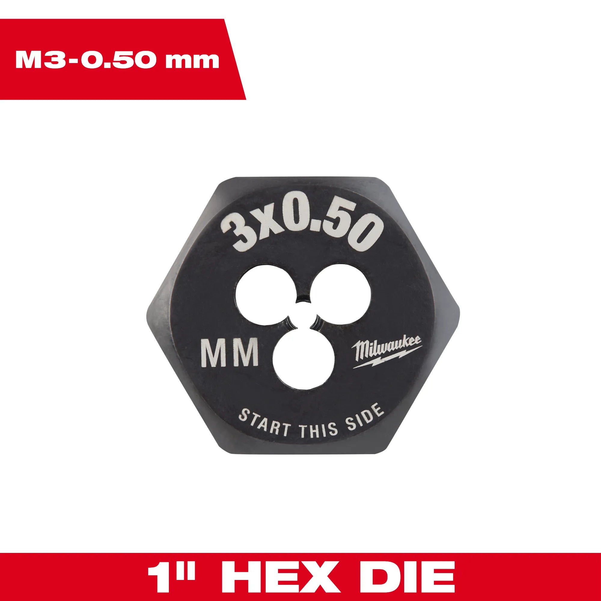 Milwaukee Tool, MILWAUKEE Metric 1" Hex Threading Die