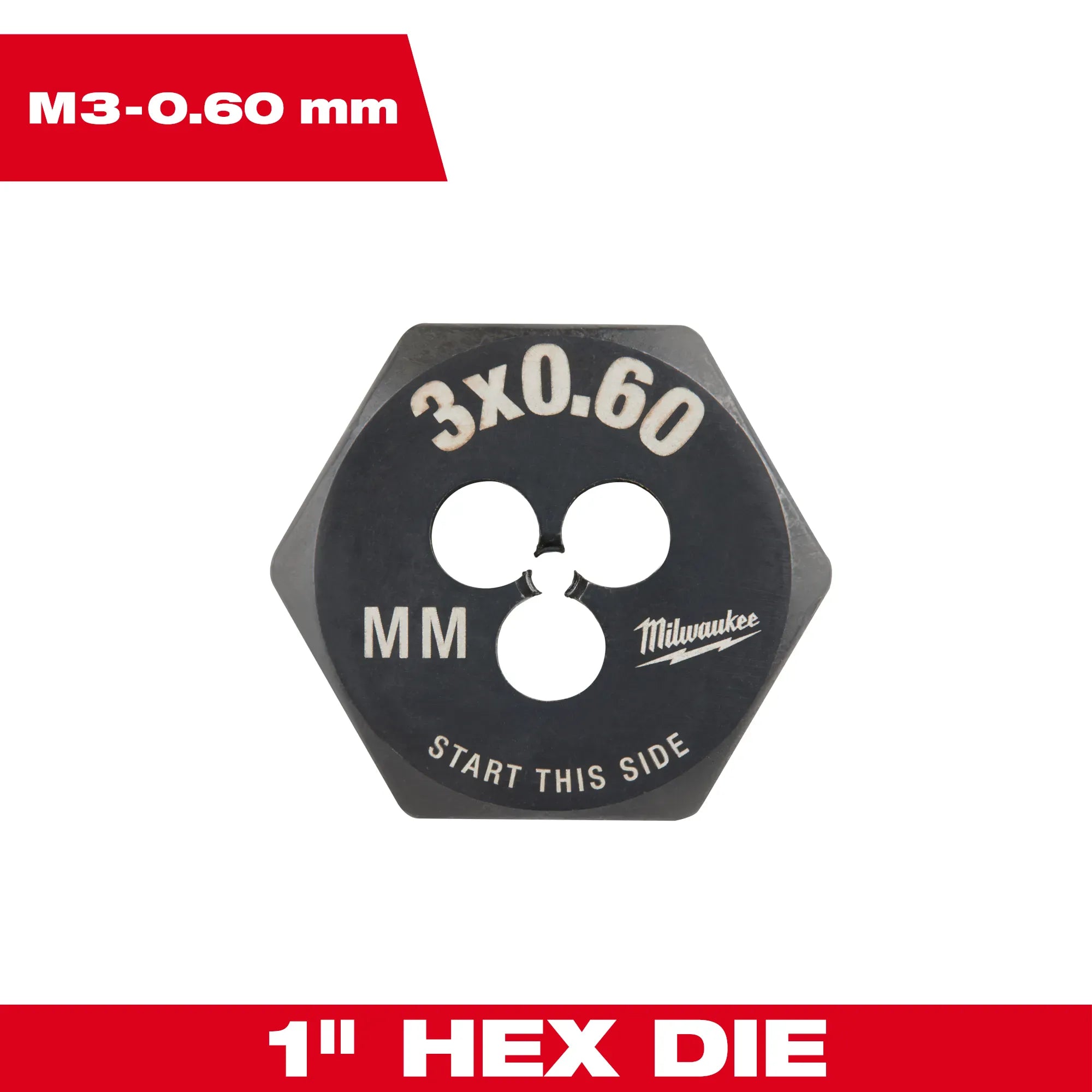 Milwaukee Tool, MILWAUKEE Metric 1" Hex Threading Die