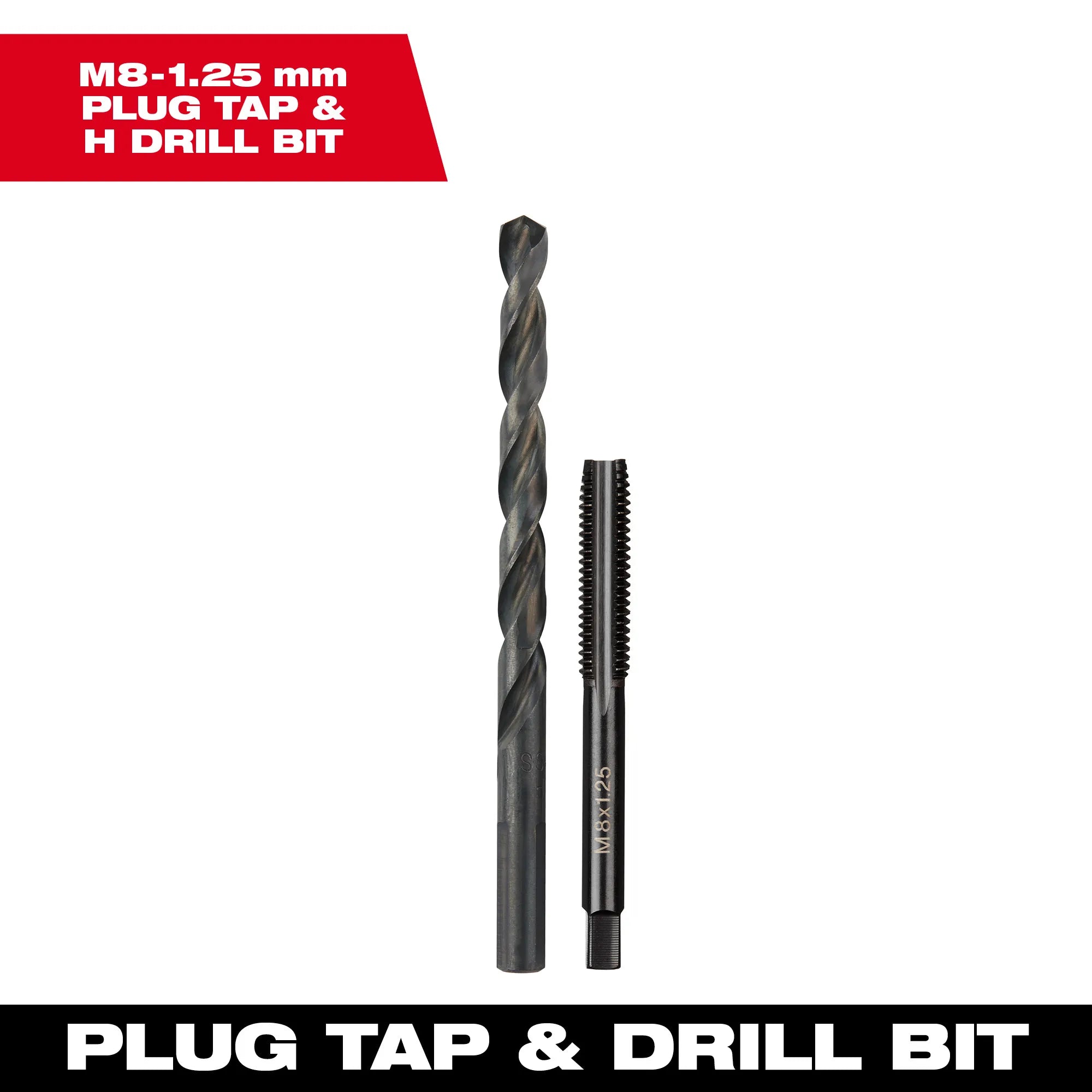 Milwaukee Tool, MILWAUKEE Metric Straight Flute Plug Tap & Drill Bit Set