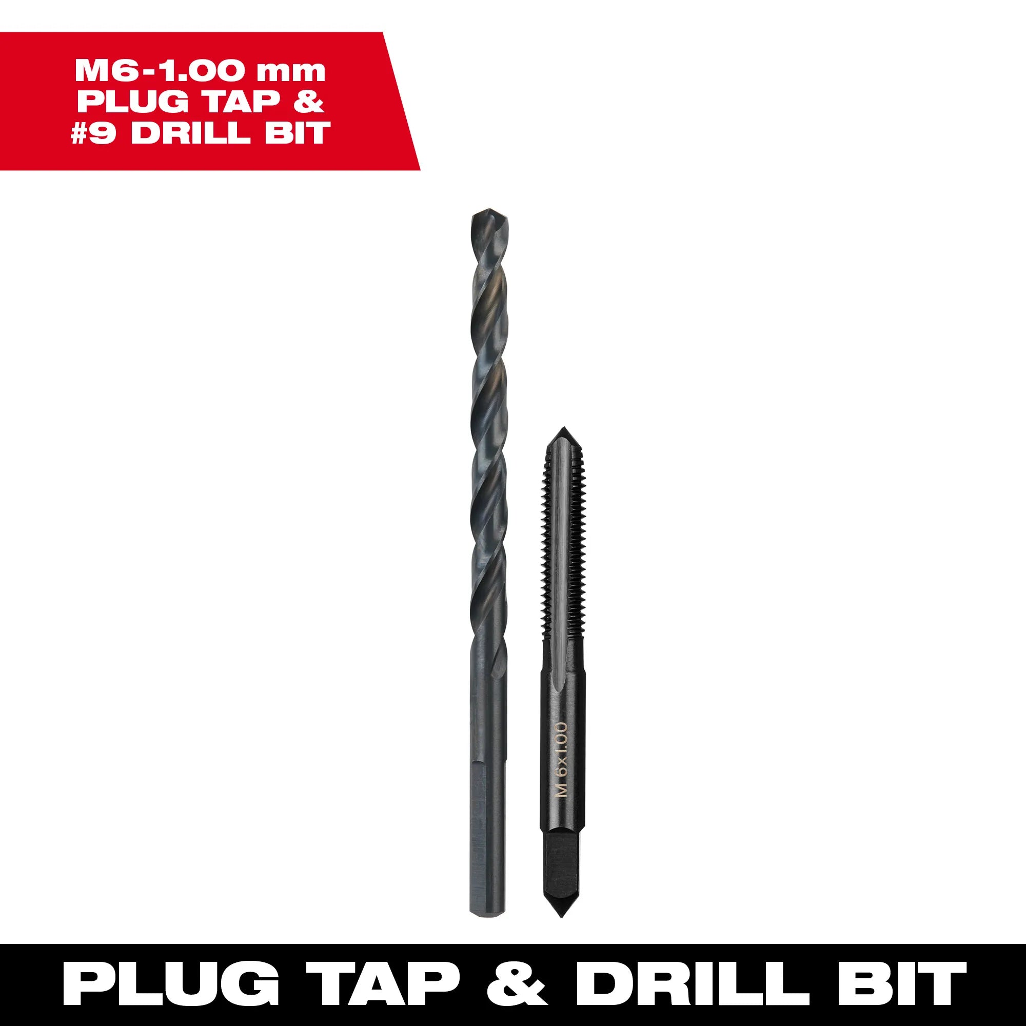 Milwaukee Tool, MILWAUKEE Metric Straight Flute Plug Tap & Drill Bit Set