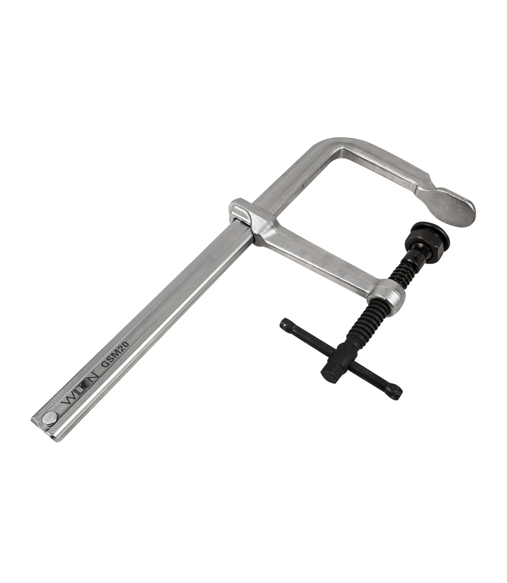 Wilton, WILTON GSM20, 8" Heavy Duty F-Clamp, 5-1/2" Throat